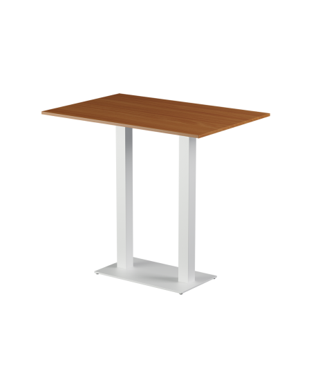 Tisch ALFA BAR DUO Weiß mit Laminierte-Platten 28 mm