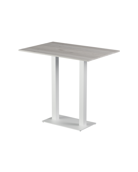 Tisch ALFA BAR DUO Weiß mit Laminierte-Platten 28 mm