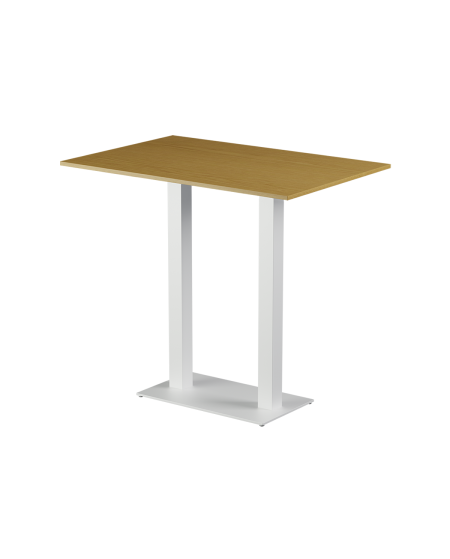 Tisch ALFA BAR DUO Weiß mit Laminierte-Platten 28 mm