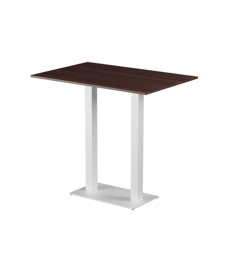 Tisch ALFA BAR DUO Weiß mit Laminierte-Platten 28 mm
