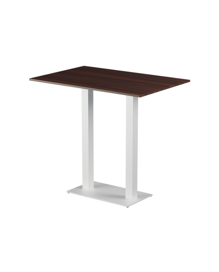 Tisch ALFA BAR DUO Weiß mit Laminierte-Platten 28 mm