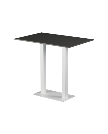 Tisch ALFA BAR DUO Weiß mit Laminierte-Platten 28 mm