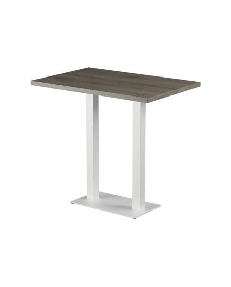 Tisch ALFA BAR DUO Weiß mit Laminierte-Platten 28 mm