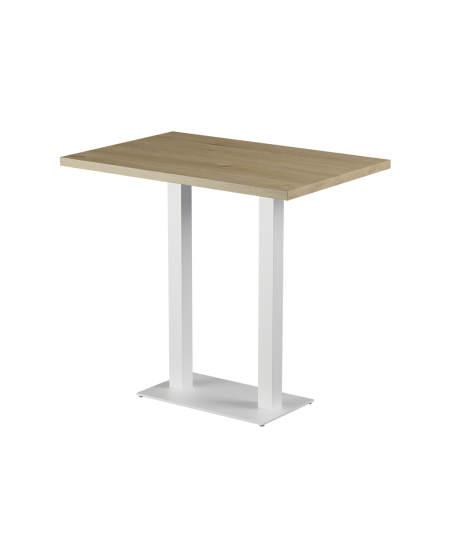 Tisch ALFA BAR DUO Weiß mit Laminierte-Platten 28 mm