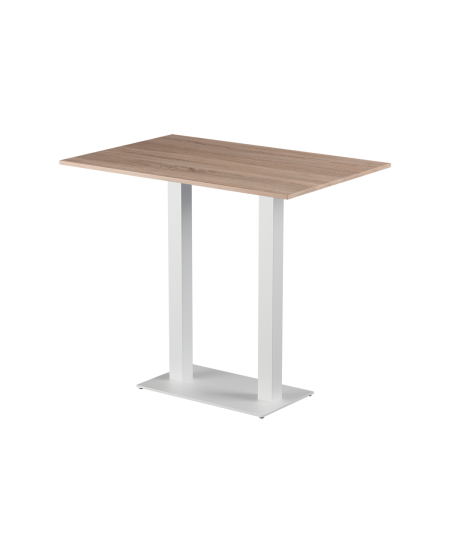 Tisch ALFA BAR DUO Weiß mit Laminierte-Platten 28 mm