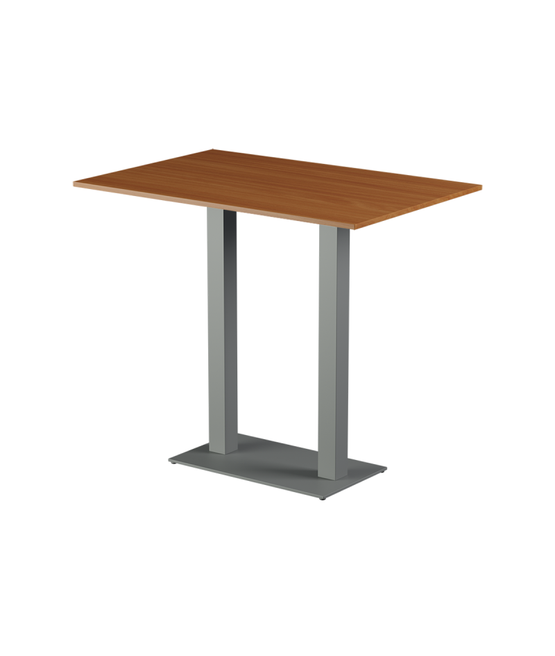 Tisch ALFA BAR DUO Grau mit Laminierte-Platten 28 mm