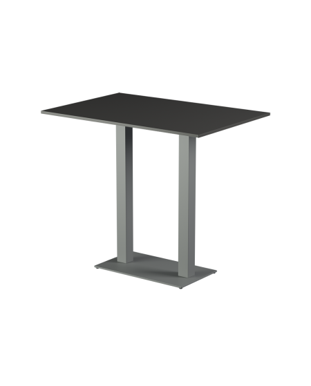 Tisch ALFA BAR DUO Grau mit Laminierte-Platten 28 mm