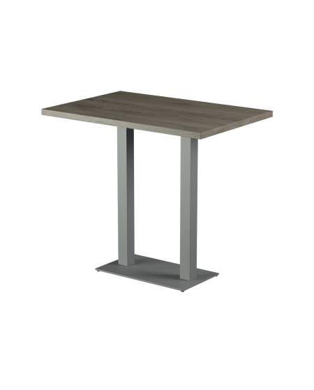 Tisch ALFA BAR DUO Grau mit Laminierte-Platten 28 mm