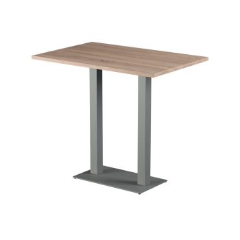 Tisch ALFA BAR DUO Grau mit Laminierte-Platten 28 mm