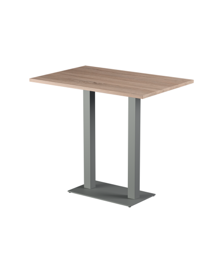 Tisch ALFA BAR DUO Grau mit Laminierte-Platten 28 mm