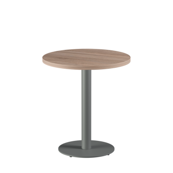 Tisch ALFA R Grau mit Laminierte-Platten 28 mm