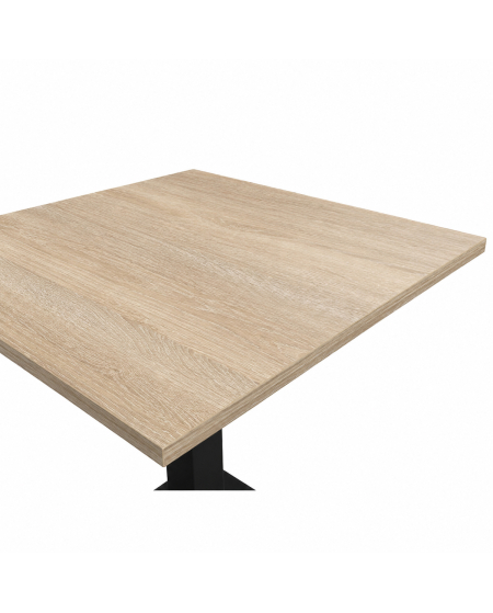 Tisch ALFA S Schwarz mit Laminierte-Platten 18 mm