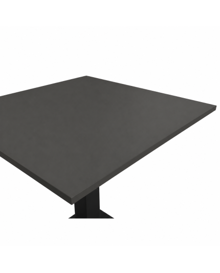 Tisch ALFA S Schwarz mit Laminierte-Platten 18 mm