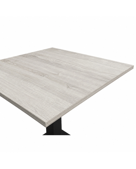 Tisch ALFA S Schwarz mit Laminierte-Platten 18 mm