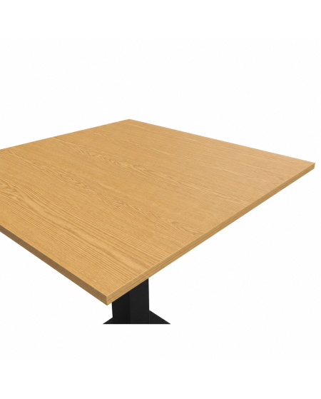 Tisch ALFA S Schwarz mit Laminierte-Platten 18 mm