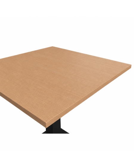 Tisch ALFA S Schwarz mit Laminierte-Platten 18 mm