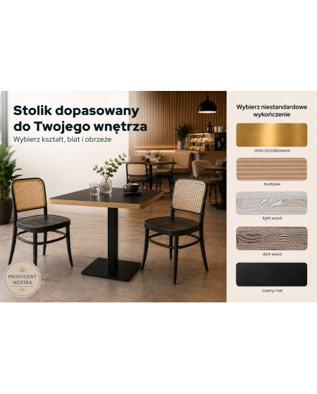 Tisch ALFA R fi 68 Crema Marmor mit Goldener Kante