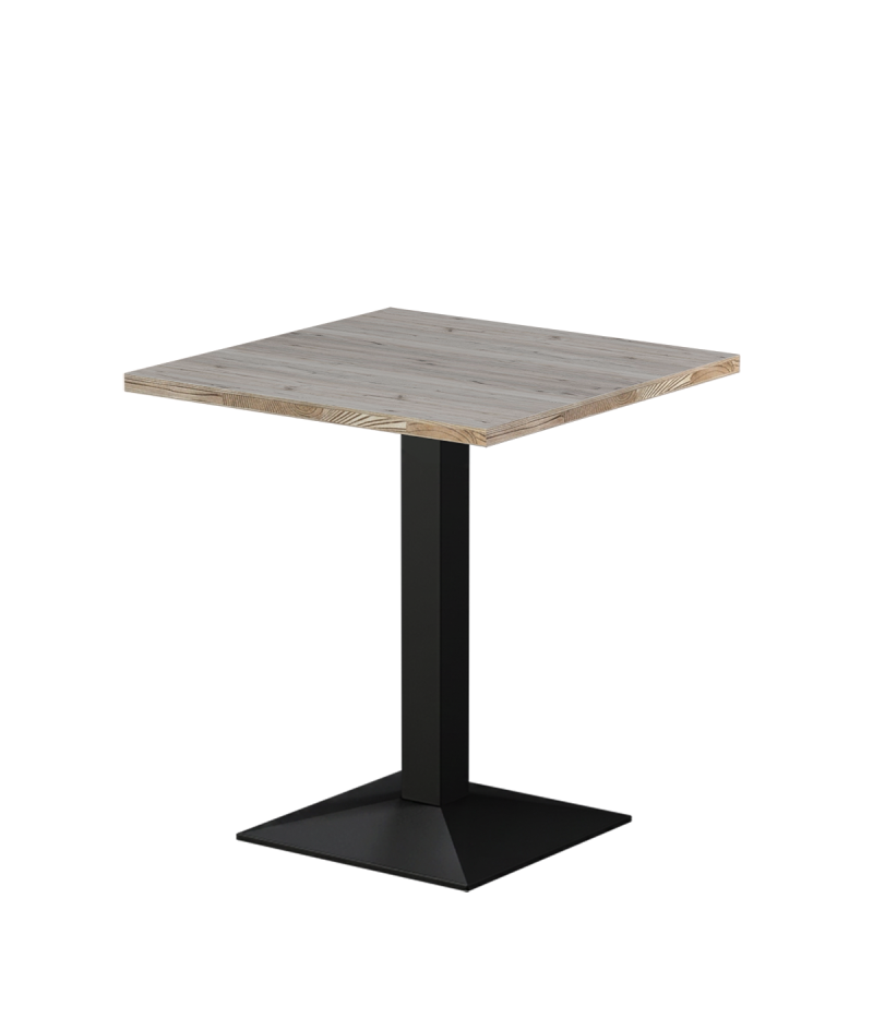 Tisch GIZA 68x68 Cortona Eiche mit Light Wood-Kante