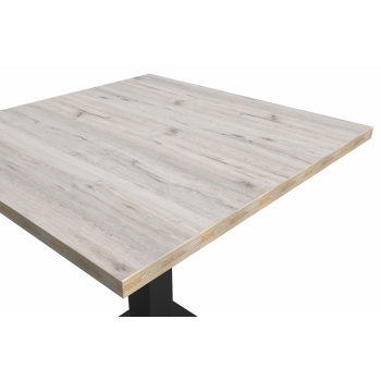 Tisch GIZA 68x68 Cortona Eiche mit Light Wood-Kante