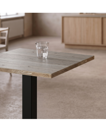 Tisch GIZA 68x68 Cortona Eiche mit Light Wood-Kante