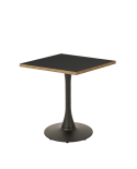 Tisch ARIOSO 68x68 Anthrazit mit Multiplex-Kante