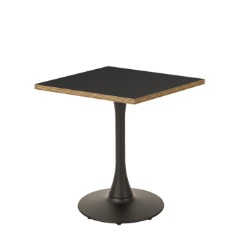 Tisch ARIOSO 68x68 Anthrazit mit Multiplex-Kante