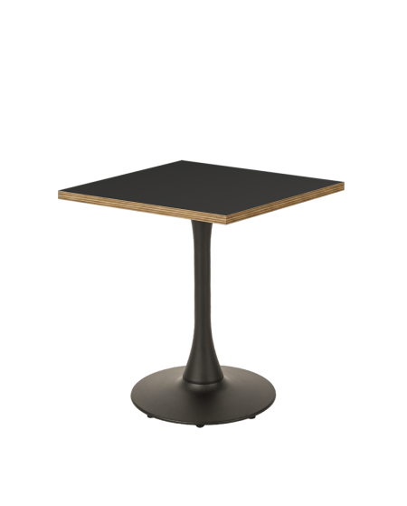 Tisch ARIOSO 68x68 Anthrazit mit Multiplex-Kante