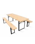 Bierzeltgarnitur in Brauereiqualität WOODY SOLID 220x70 Kiefer