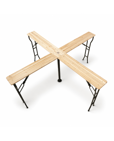 Tisch WOODY CROSS 241x241 Tanne