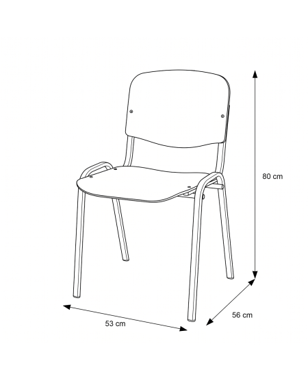 Stuhl ISO WOOD BL