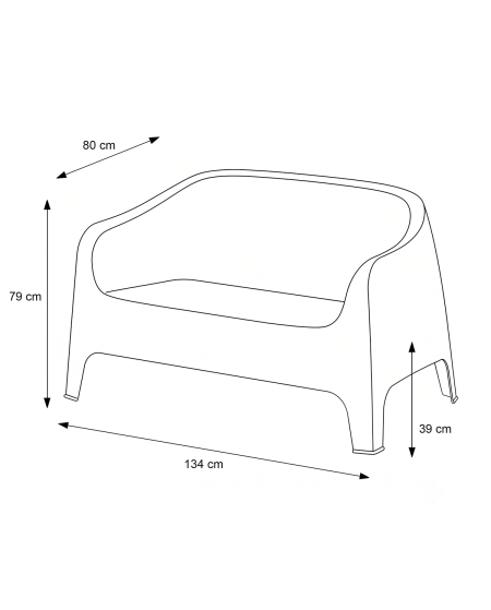 Sofa DUNA BENCH 33