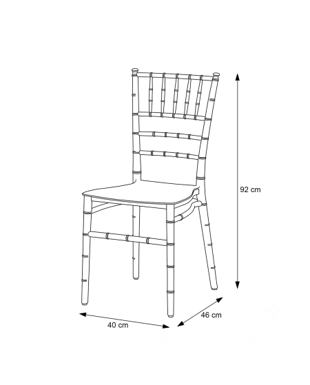 Stuhl CHIAVARI TIFFANY SIMPLE Weiß