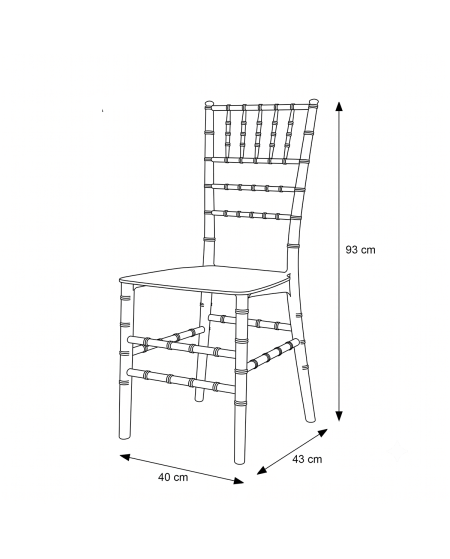 Stuhl CHIAVARI TIFFANY Weiß