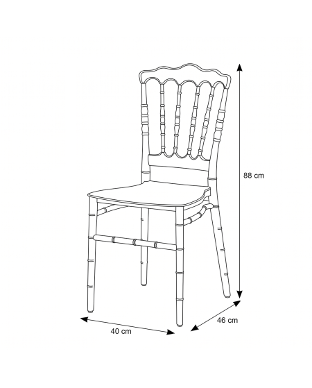 Stuhl CHIAVARI NAPOLEON SIMPLE Weiß