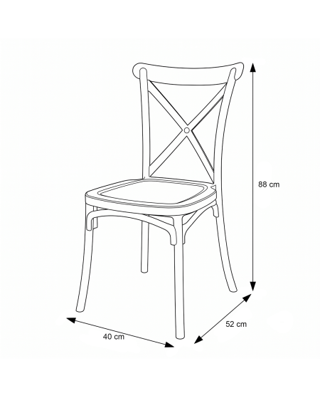 Stuhl CHIAVARI FIORINI Schwarz