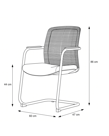 Stuhl QUADRA Schwarz