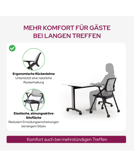 Stuhl OPTIMA CA Schwarz-Grau