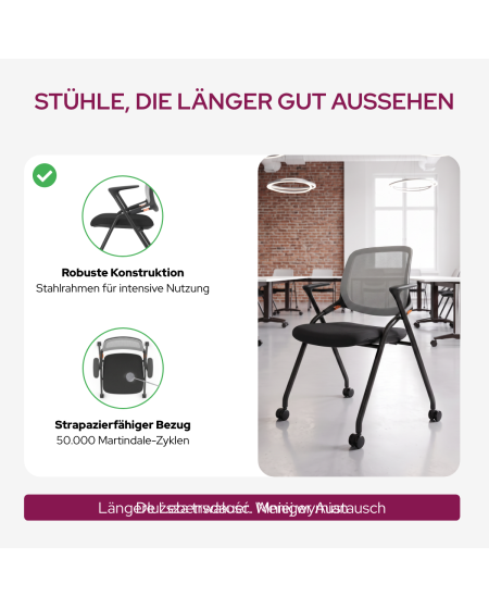 Stuhl ERGON Schwarz-Grau