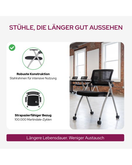 Stuhl FLOW Schwarz-Grau