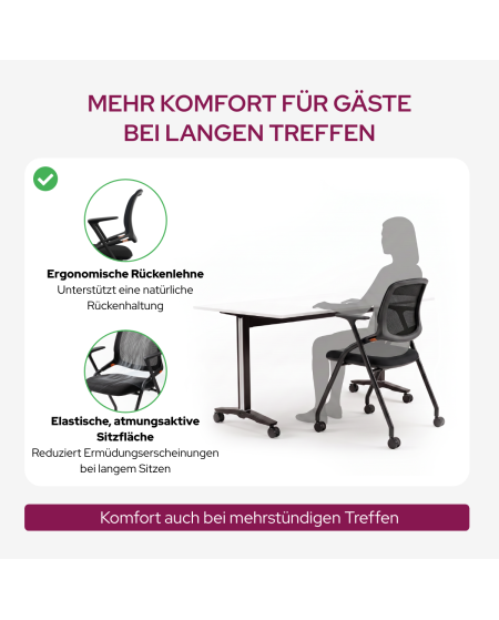 Stuhl ERGON Schwarz