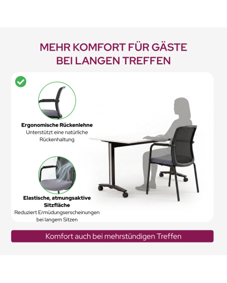 Stuhl FORMO Schwarz-Grau