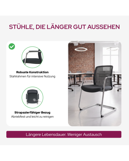 Stuhl QUADRA Schwarz