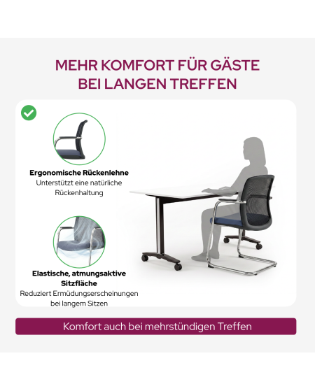 Stuhl QUADRA Schwarz-Grau
