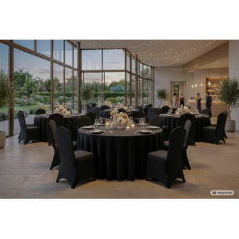 Stuhlhusse SLIMTEX 300 Schwarz
