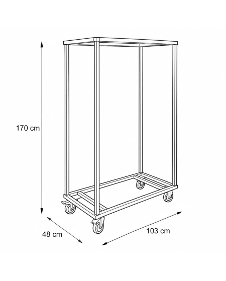 Stuhlkarre WK-7 für Poly 7 Stühle