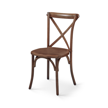 Stuhl CROSS-BACK WOOD Walnuss