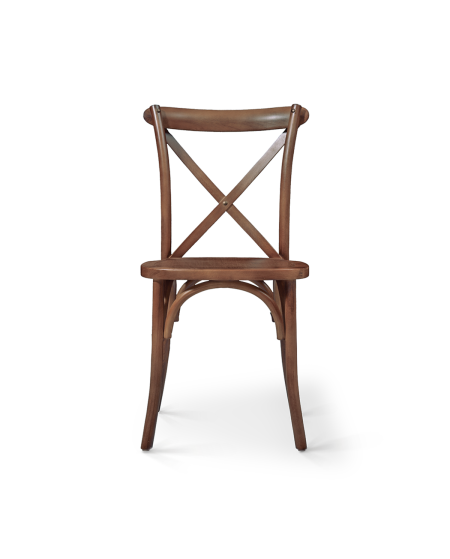Stuhl CROSS-BACK WOOD Walnuss