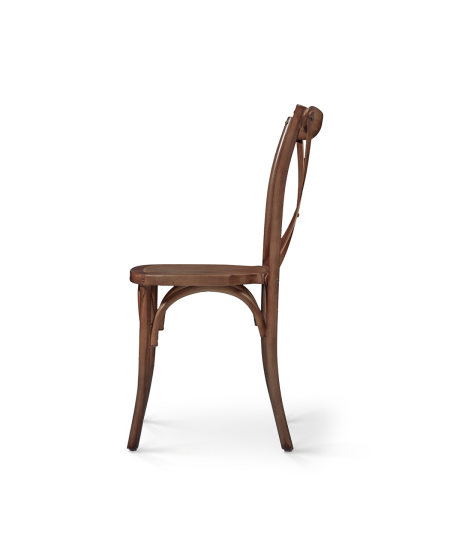 Stuhl CROSS-BACK WOOD Walnuss