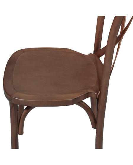 Stuhl CROSS-BACK WOOD Walnuss