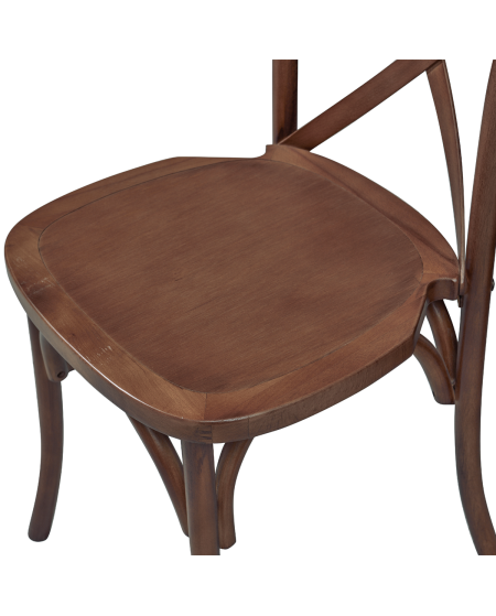 Stuhl CROSS-BACK WOOD Walnuss